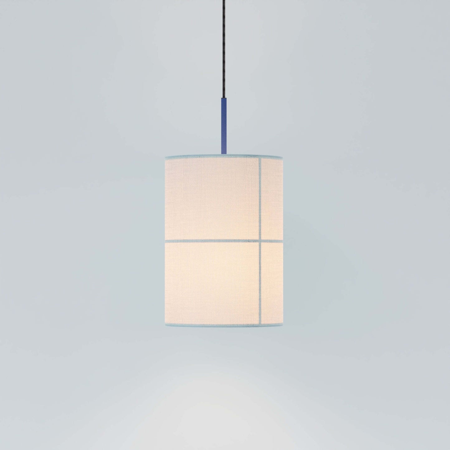 Rania Median Blue Fabric Pendant - Robin Lamps