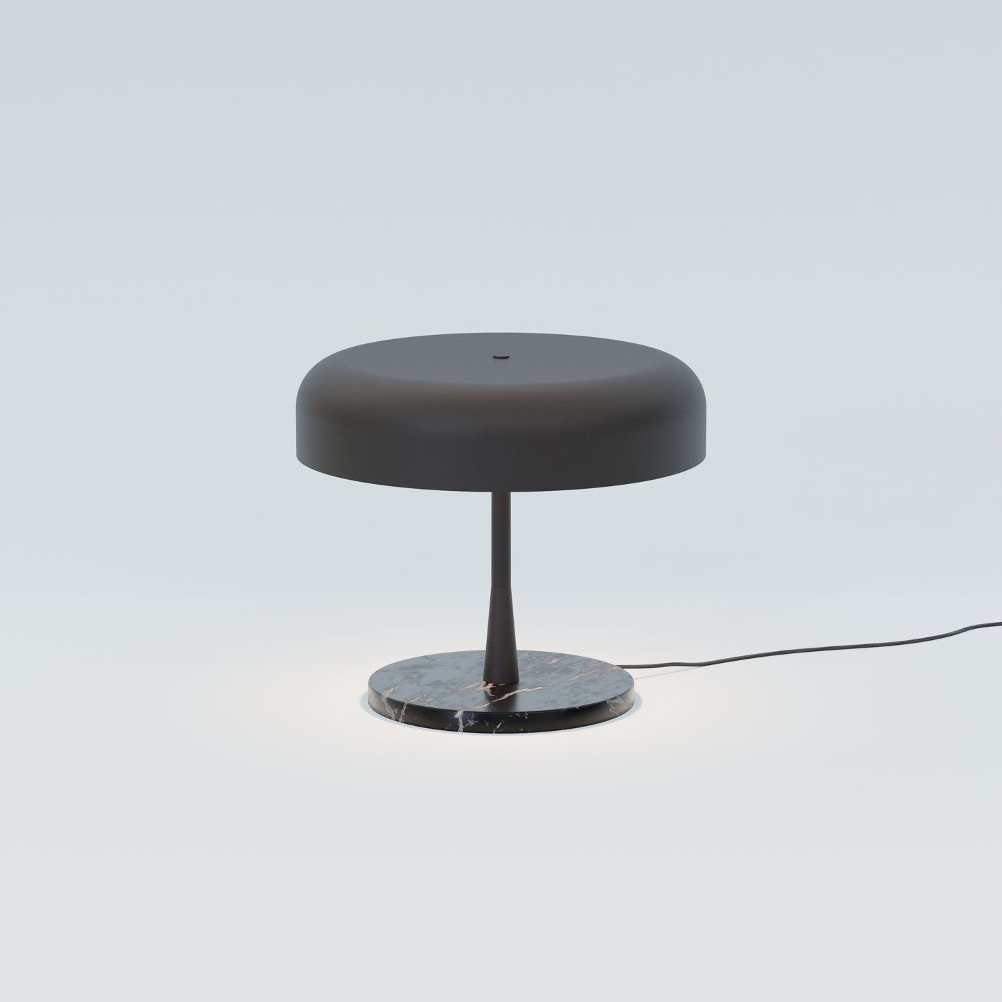 Rea Black Table Metal Marble Lamp - Robin Lamps