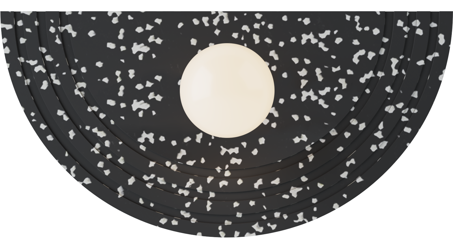Regina Black Wall Recycled-Plastic Lamp - Robin Lamps