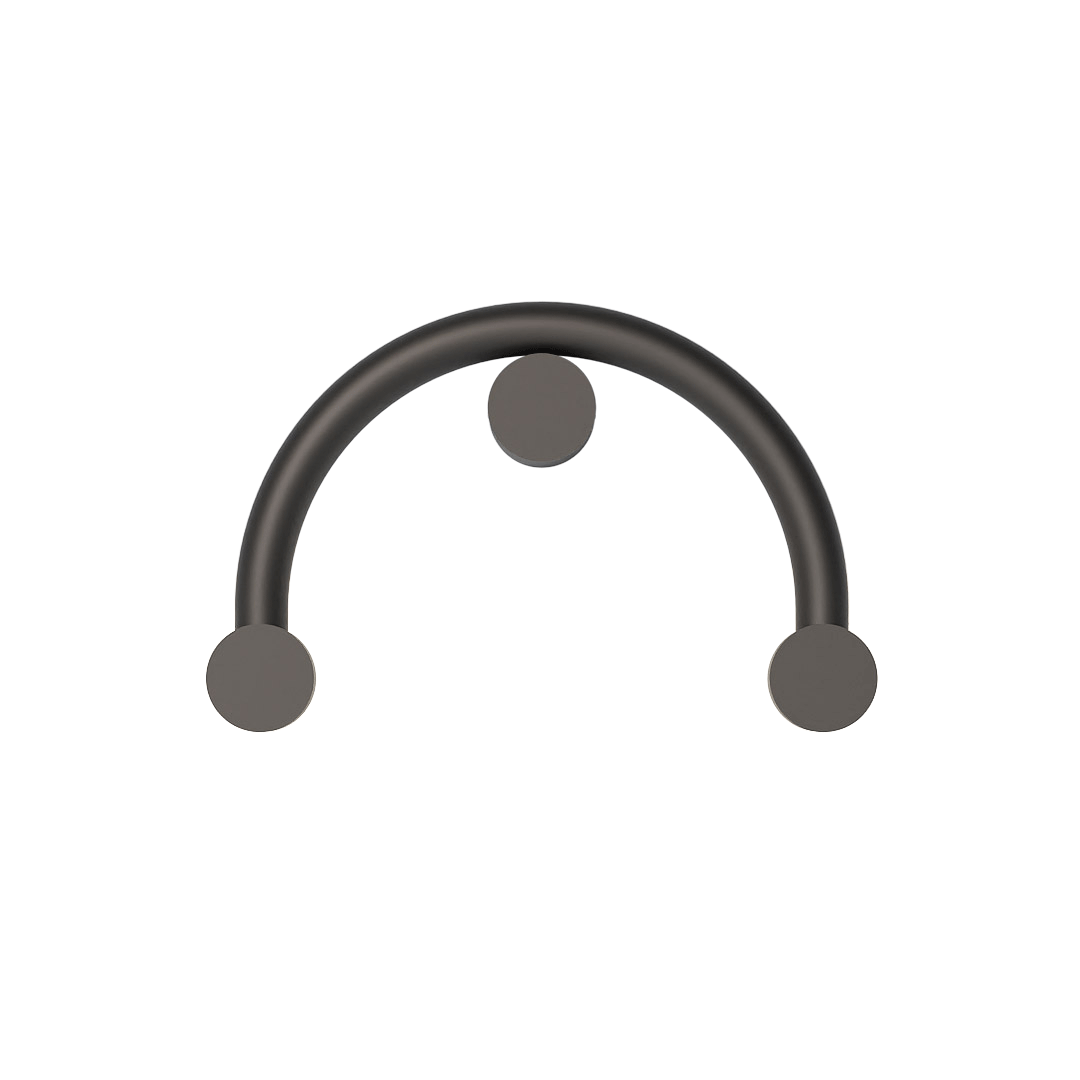 Rigoberta Curved Indirect Black Wall Metal Glass Lamp - Robin Lamps