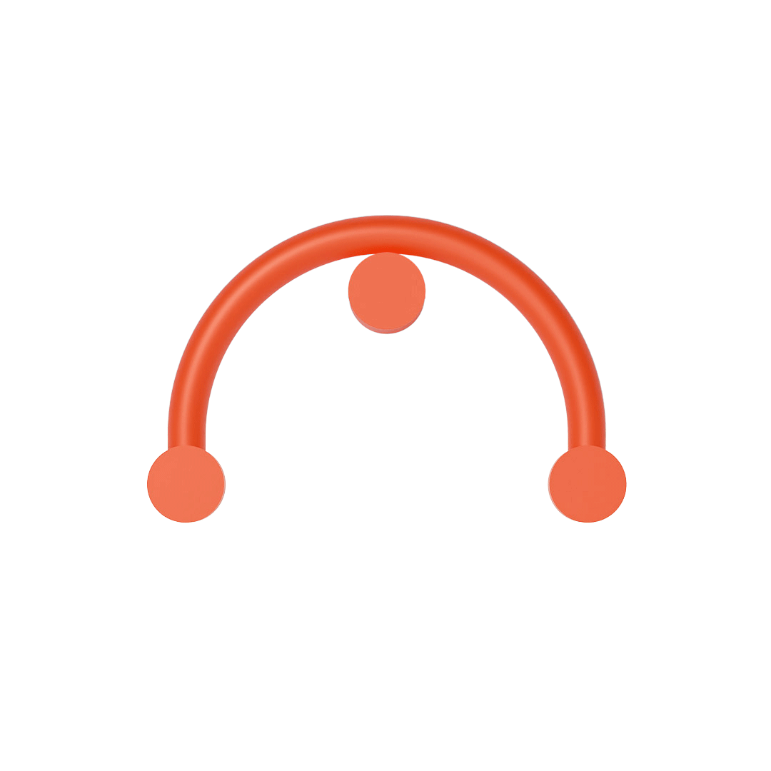 Rigoberta Curved Indirect Orange Wall Metal Glass Lamp - Robin Lamps