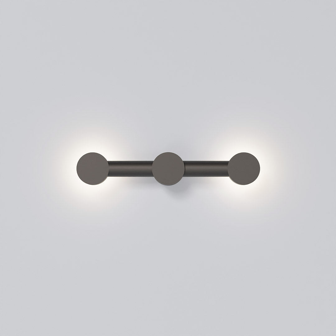 Rigoberta duo-indirect black wall metal glass lamp - Robin Lamps