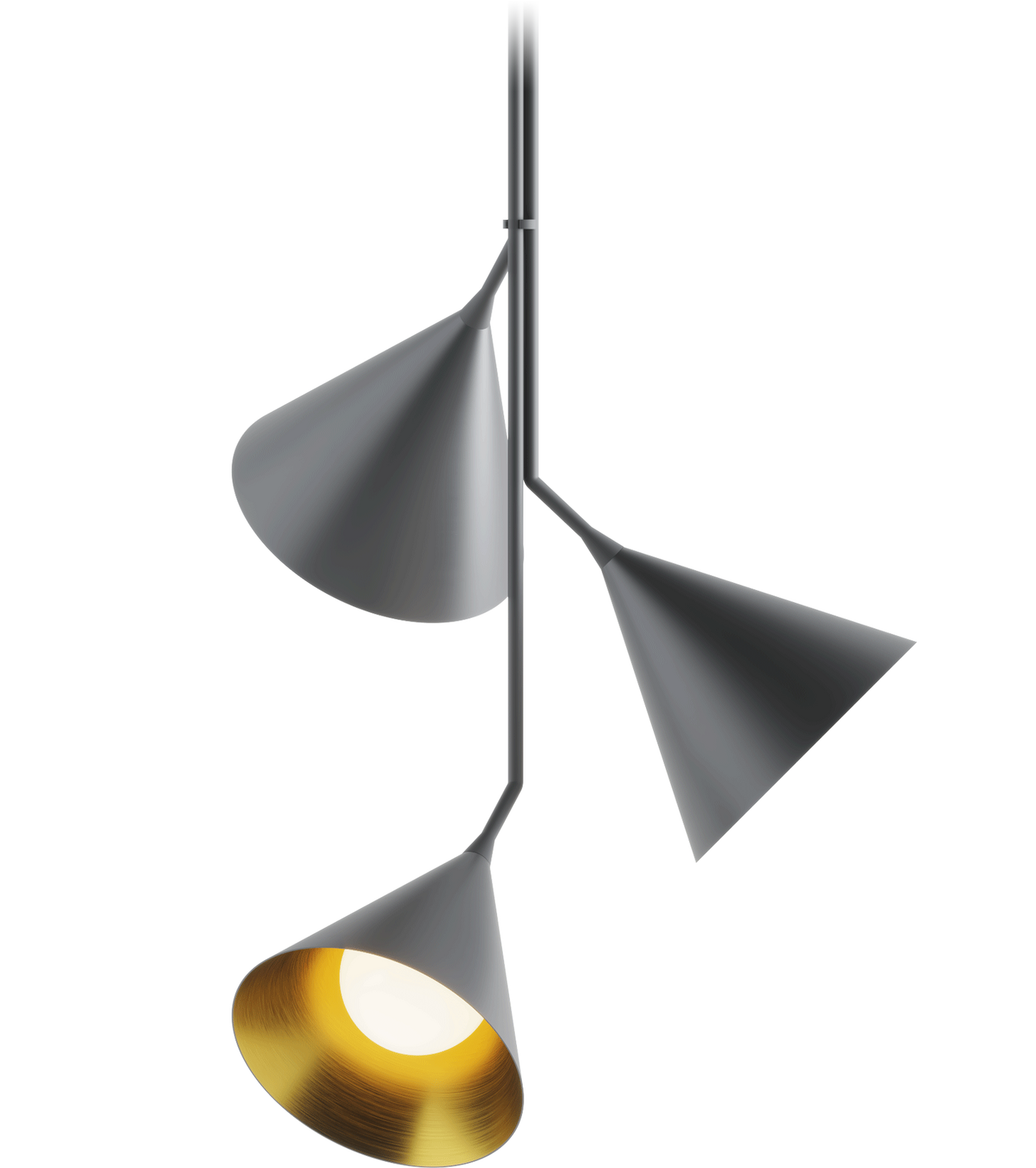 Rubi Trio Black Pendant Metal Lamp - ROBIN