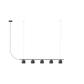 Rio Pendant Chandelier Linear 9