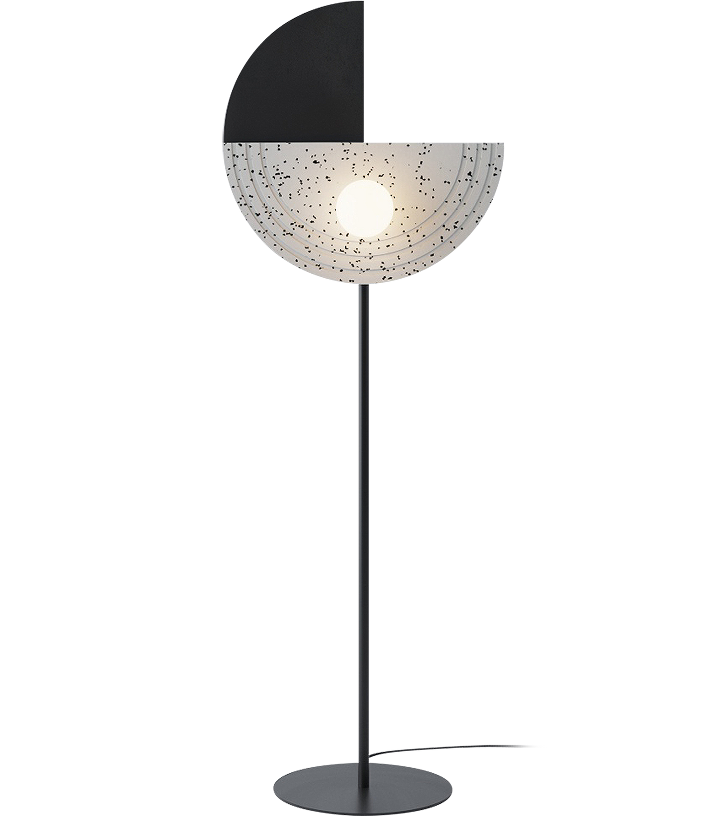 Regina Front Black Floor Recycled Plastic Lamp - Robin Lamps