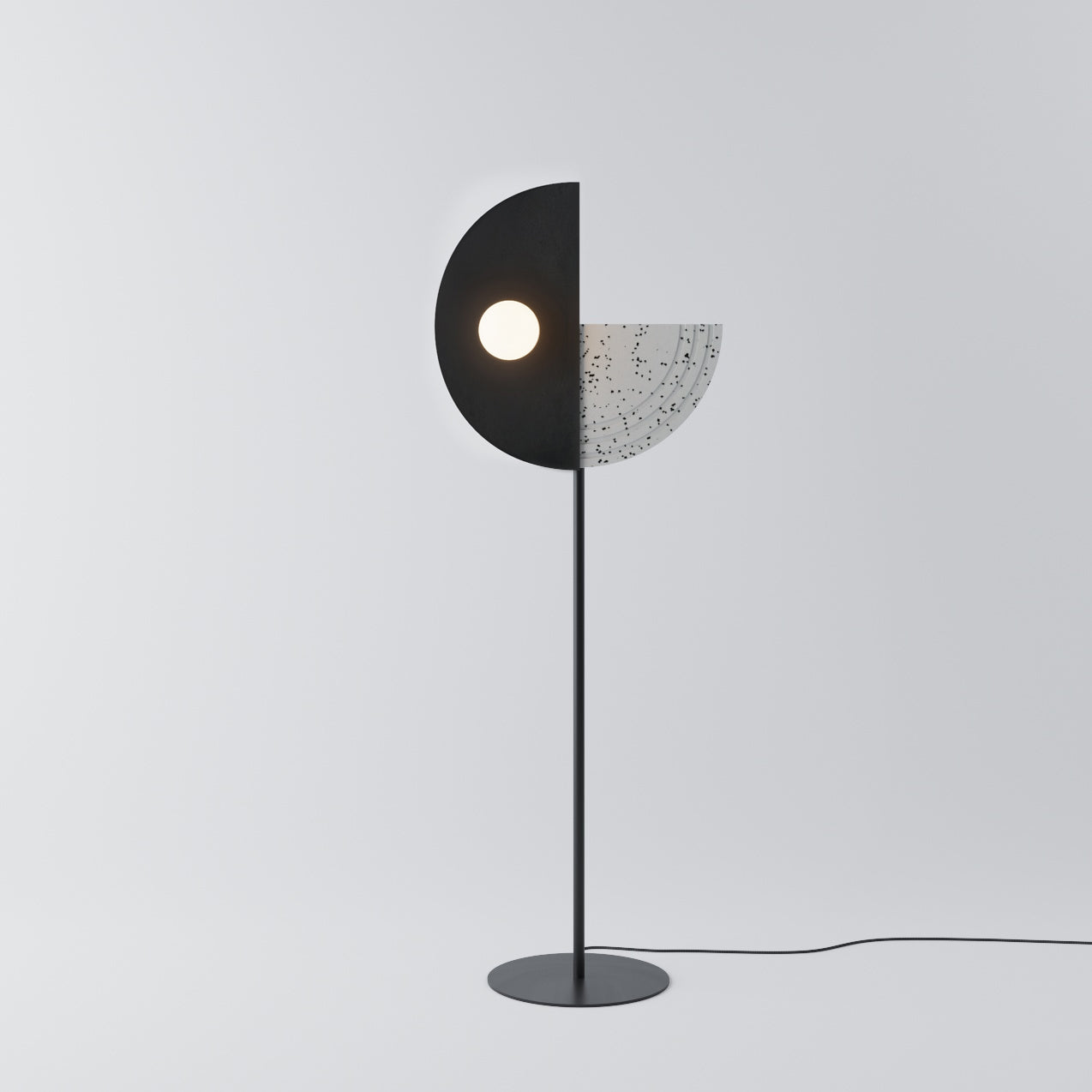 Regina Side Black Floor Recycled Plastic Lamp - Robin Lamps