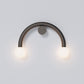 Rigoberta curved black wall metal glass lamp - Robin Lamps