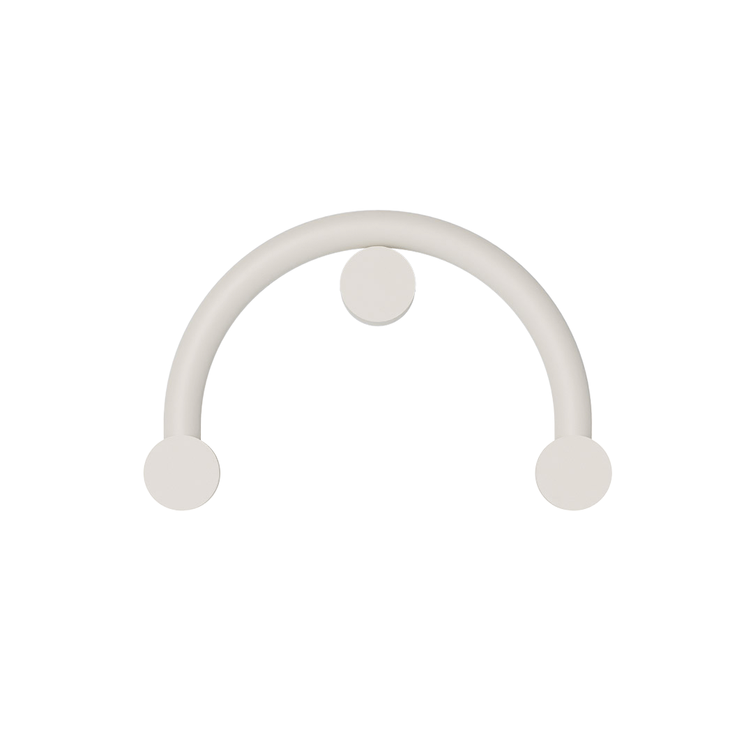 Rigoberta Curved Indirect White Wall Metal Glass Lamp - Robin Lamps