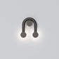 Rigoberta Super Curved Indirect Black Wall Metal Glass Lamp - Robin Lamps