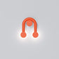 Rigoberta Super Curved Indirect Orange Wall Metal Glass Lamp - Robin Lamps