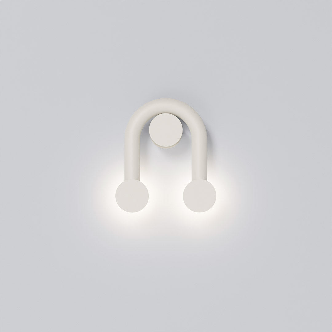 Rigoberta Super Curved Indirect White Wall Metal Glass Lamp - Robin Lamps