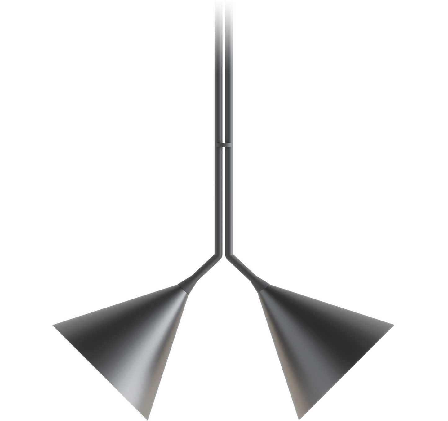 Rubi Duo Black Pendant Metal Lamp - ROBIN