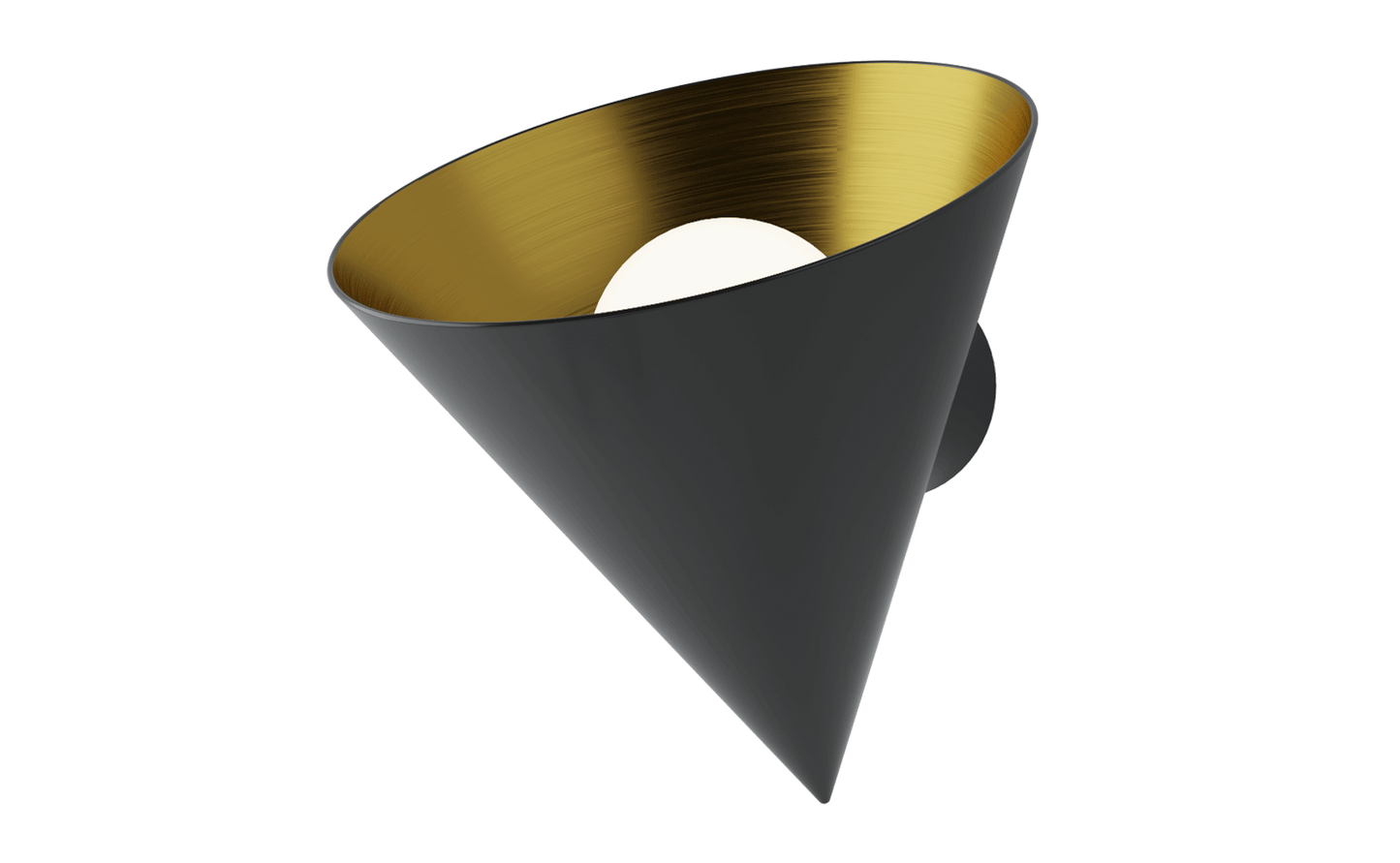 Rubi Mona Black Wall Metal Lamp - ROBIN